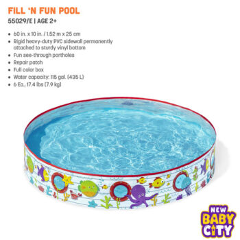 BESTWAY 55029 POOL WITHOUT AIR 60" x 10"