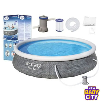 Bestway 57313 15ft Inflatable Above Ground Outdoor Swimming Pools