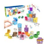 Baby-Montessori-Learning-Toys-Ocean-Animal-Finger-Puppet-Gift-Set-10-Numbered-&-Matching-Game-Fine-Motor-Sorting-Toy-For-Toddler..