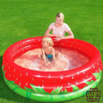 Bestway 51145 Sweet Strawberry Pool 66″ x 15″ – Inflatable 3-Ring Play Pool, Kids,103 Gallon, Ages 2+