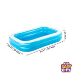 Bestway-54006-Family-Rectangular-Inflatable-Pool,-262-x-175-x-51-cm