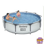 Bestway 56406 3.05m X 76cm Factory Price Durable Power Steel Frame Outdoor Swimming Pool