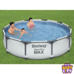 Bestway-56406-3.05m-X-76cm-Factory-Price-Durable-Power-Steel-Frame-Outdoor-Swimming-Pool,,