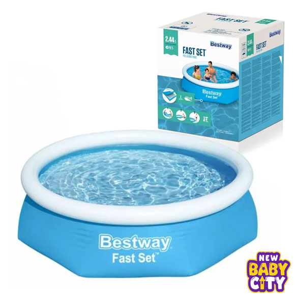 Bestway-57448-Fast-Set-Expansion-Pool-With-Inflatable-Ring-8-Feet-x-24-Inch Bestway 57448 Fast Set Expansion Pool With Inflatable Ring 8 Feet x 24 Inch