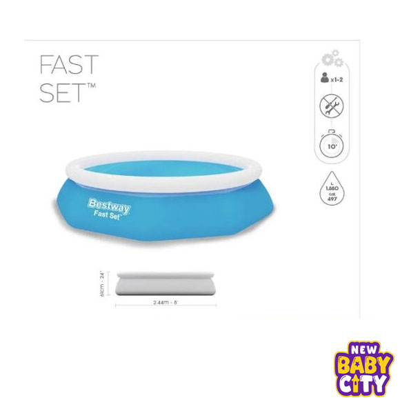 Bestway-57448-Fast-Set-Expansion-Pool-With-Inflatable-Ring-8-Feet-x-24-Inch,, Bestway 57448 Fast Set Expansion Pool With Inflatable Ring 8 Feet x 24 Inch