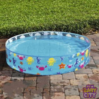 Bestway Fill ‘N Fun Fix Basin Ocean Life Vinyl kids Play without Air Pool 4 Feet x 10 Inch – 55028