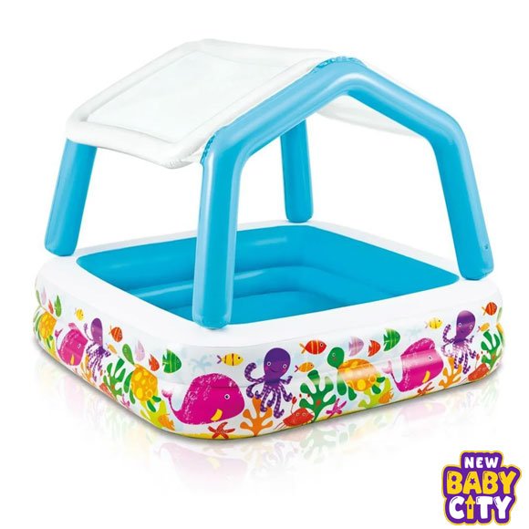 Intex-–-Inflatable-–-Sun-Shade-Water-Pool-–-57470, Intex – Inflatable – Sun Shade Water Pool – 57470